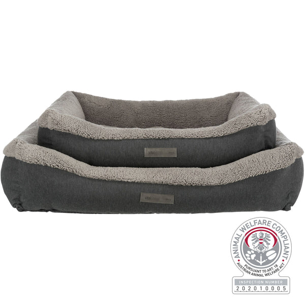 Vital Bed Bendson, angular, dark gray/light gray