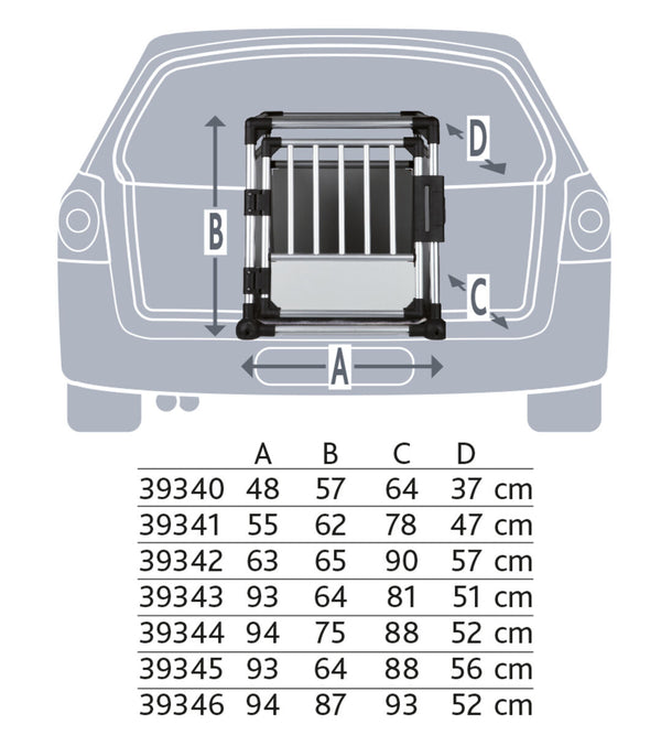 Transportkäfig, Aluminium