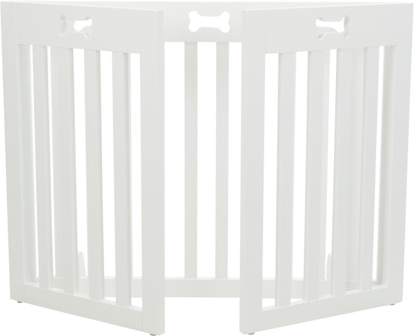 Dog Safety Gate, 3-Piece, 82-124x61cm, White