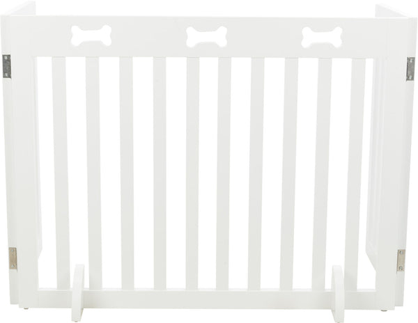 Dog Safety Gate, 3-Piece, 82-124x61cm, White