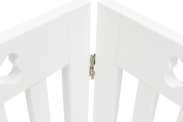 Dog Gate, 4-part, 60-160x75cm, white