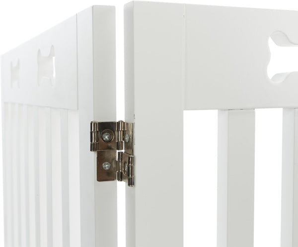 Dog Gate, 4-part, 60-160x75cm, white