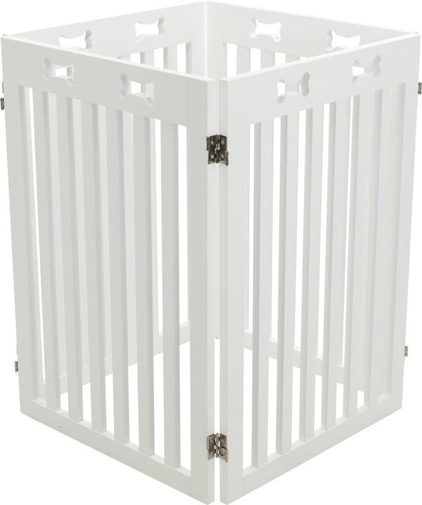 Dog Gate, 4-part, 60-160x75cm, white