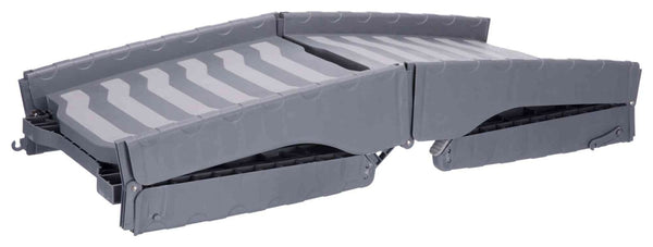 Ramp, foldable 3 times, plastic, 39×150cm, gray