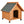 natura Dog house with gable roof