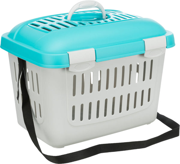 Midi-Capri transport box, turquoise/silver