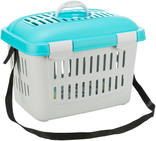 Midi-Capri transport box, turquoise/silver