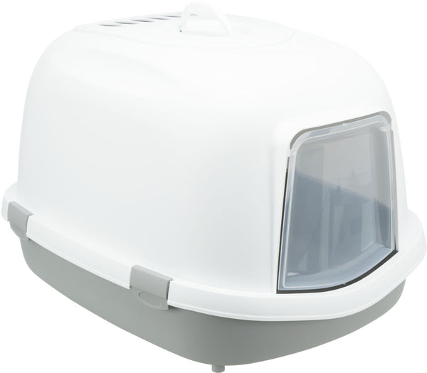 Primo XXL Top Litter Box, with Hood, Grey/White