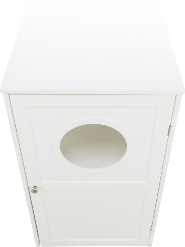 Maison pour chat litière XL, 2 étages, MDF, 53×90×58