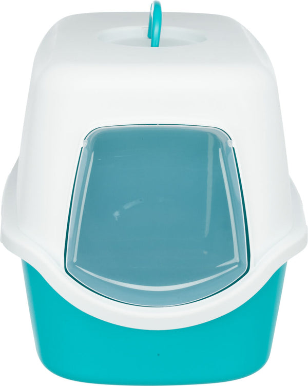 Vico Litter Box, Turquoise/Cream