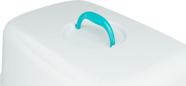 Vico Litter Box, Turquoise/Cream