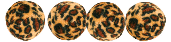 4 leopard print play balls