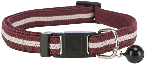 Cat collar, elastic, stripes