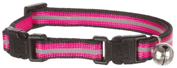 Cat collar with double buckle, reflective