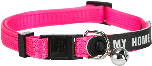 "My Home" cat collar, with address tag