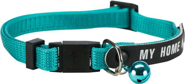 "My Home" cat collar, with address tag