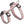 Cat harness with leash, 27-45 cm/13 mm, 1.20 m, grey/pink