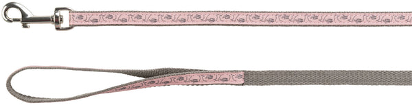 Cat harness with leash, 27-45 cm/13 mm, 1.20 m, grey/pink