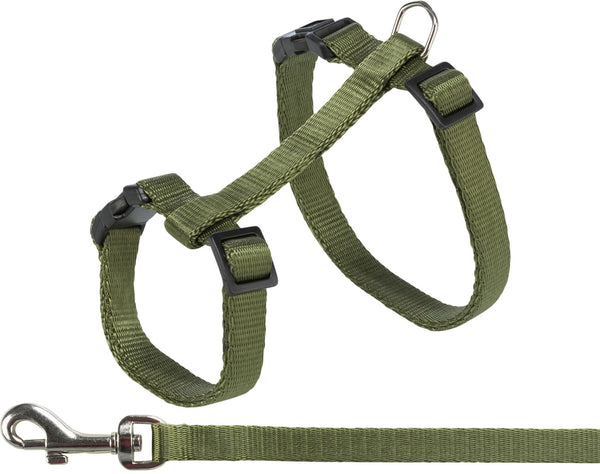 Cat harness with leash, 27-45 cm/10 mm, 1.20 m