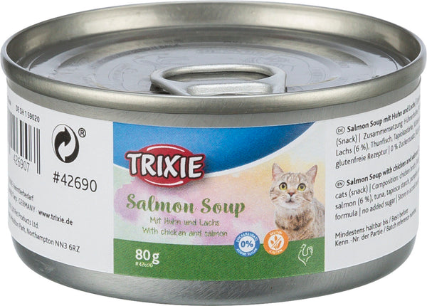 Salmon Soup with chicken and salmon, 80 g