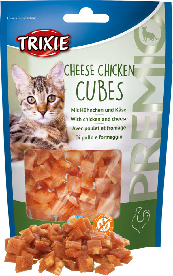 Premio Cheese Chicken Cubes, Cheese Chicken, 50g