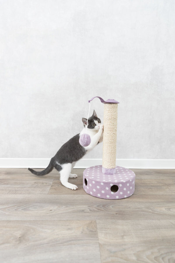 Junior scratching post, fleece, 47cm, lilac