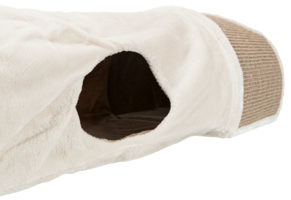 scratching tunnel, 110×30×38cm, light grey/brown