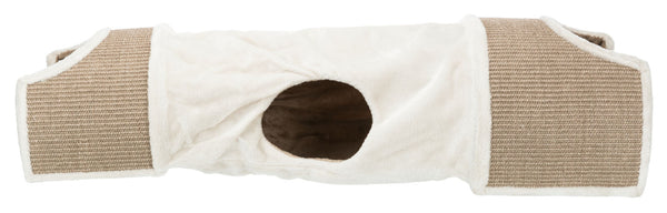 scratching tunnel, 110×30×38cm, light grey/brown