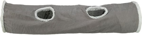 Harvey play tunnel, plush, ø 27×116cm, grey