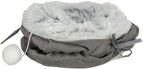 Harvey play tunnel, plush, ø 27×116cm, grey