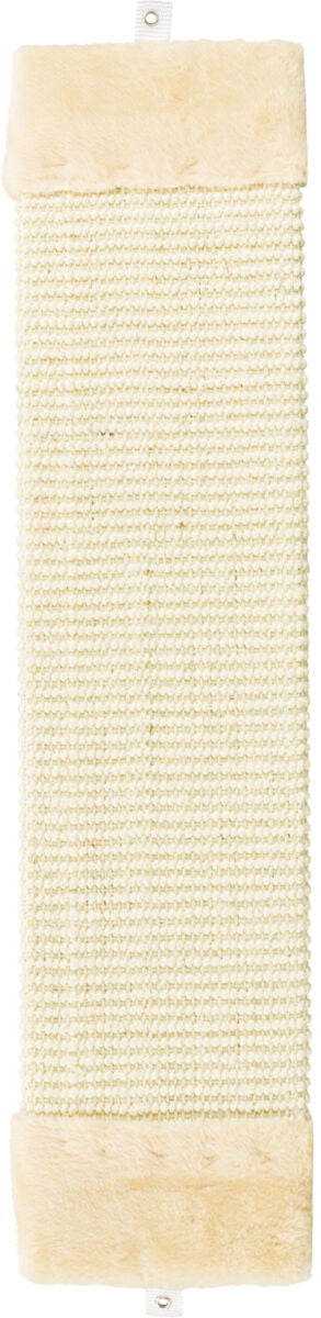 Scratching post with plush, beige