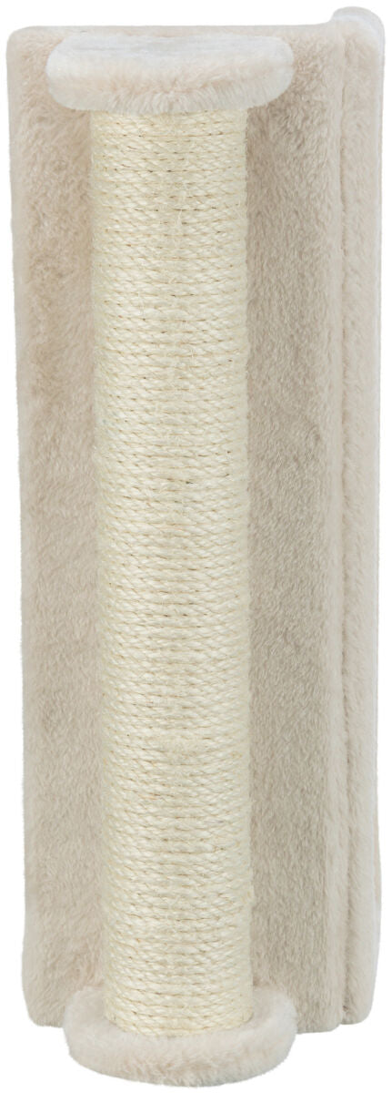 Scratching board for corners with trunk, 15×50×15cm, beige