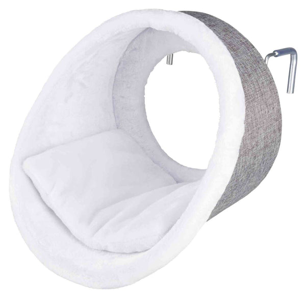 Hamac pour chauffage, rond, ø38×34cm, blanc/gris