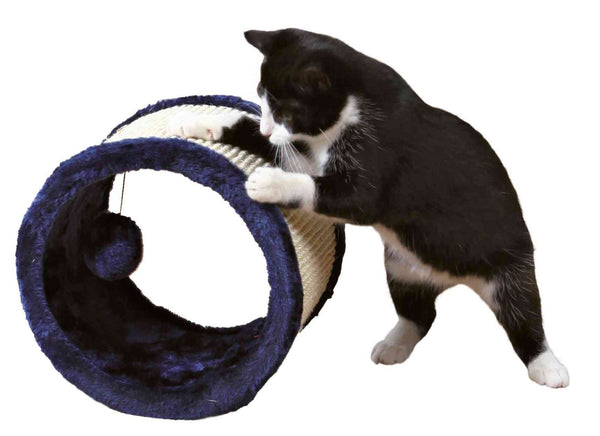 Rouleau de jeu en sisal pour chats, bleu