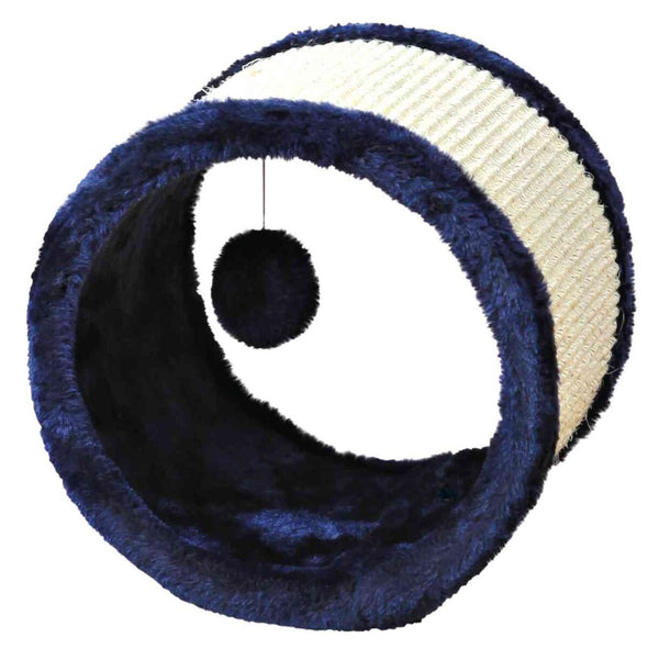 Rouleau de jeu en sisal pour chats, bleu