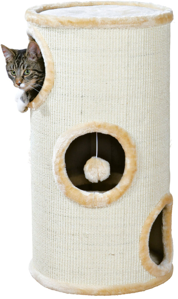 Cat Tower with sisal, beige