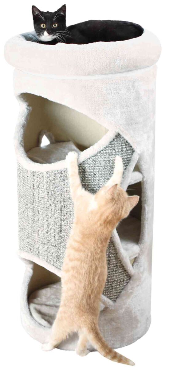 Cat Tower Gracia, 85cm, light gray