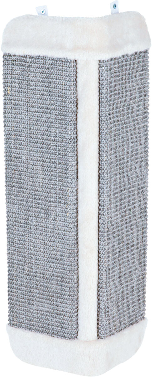 Scratching post for room corner, 32×60 cm, light grey