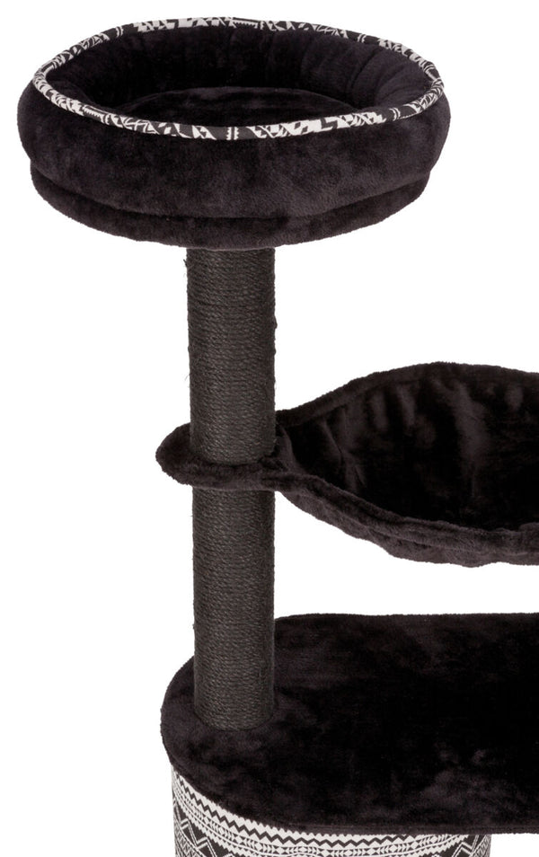 Arbre à chat Giada, 112cm, noir/blanc