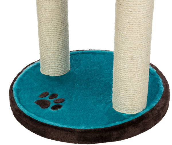 Cat tree "Lugo", brown-aquamarine