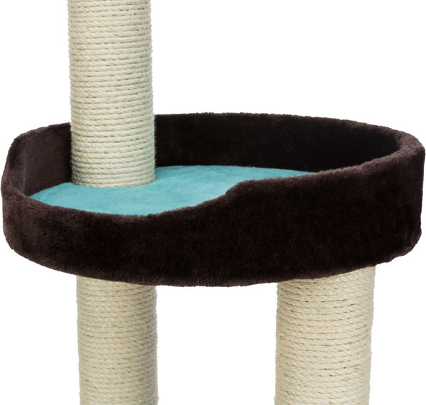 Cat tree "Lugo", brown-aquamarine