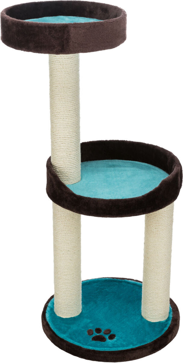 Cat tree "Lugo", brown-aquamarine