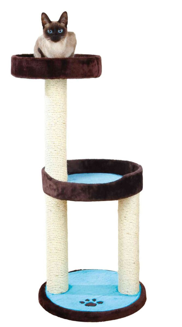 Cat tree "Lugo", brown-aquamarine