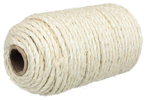 Sisal ribbon on a roll, 50 m, ø 4-6mm