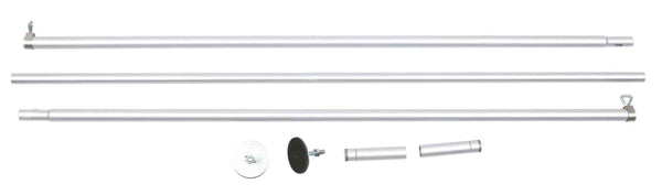 Tension bar kit for net, aluminum.