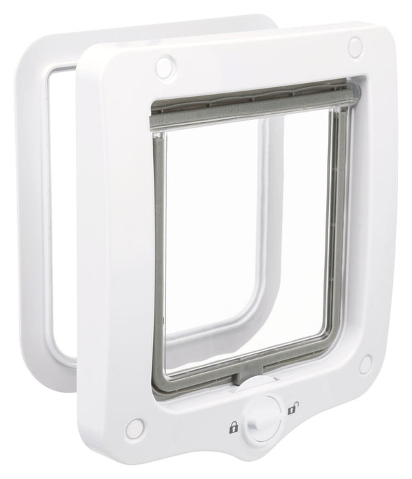 Cat flap, 2 positions, 20×22 cm, white