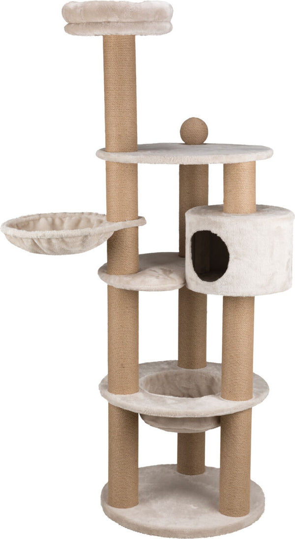 Nigella Cat Tree, 177cm, Light Grey, 2 Cart.