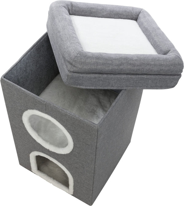 Cat Tower Saul, 39×64×39cm, gray