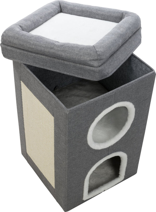 Cat Tower Saul, 39×64×39cm, gris