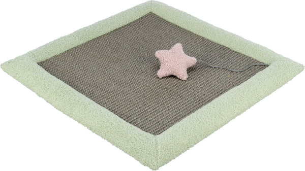 Junior tapis à gratter, 47×47 cm, gris/mint